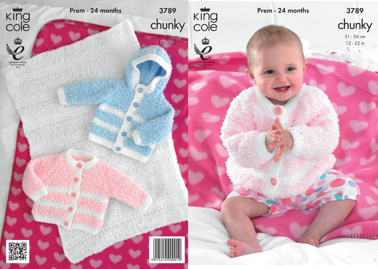 Free Knitting Patterns For Childrens Jackets King Cole 3789 Crochet Pattern Jackets And Blanket In King Cole Cuddles With Chunky