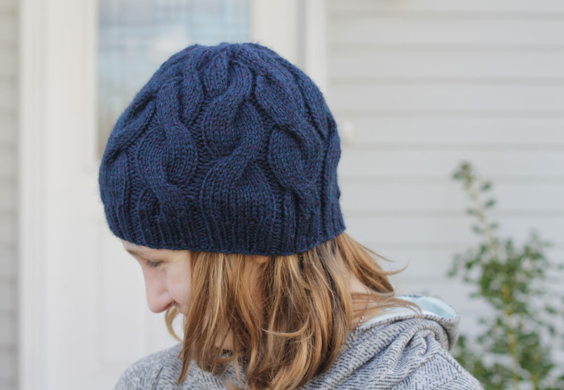 Free Knitting Patterns For Dk Weight Yarn Knitting Skalbagge Cabled Hat Free Pattern Imagine Gnats