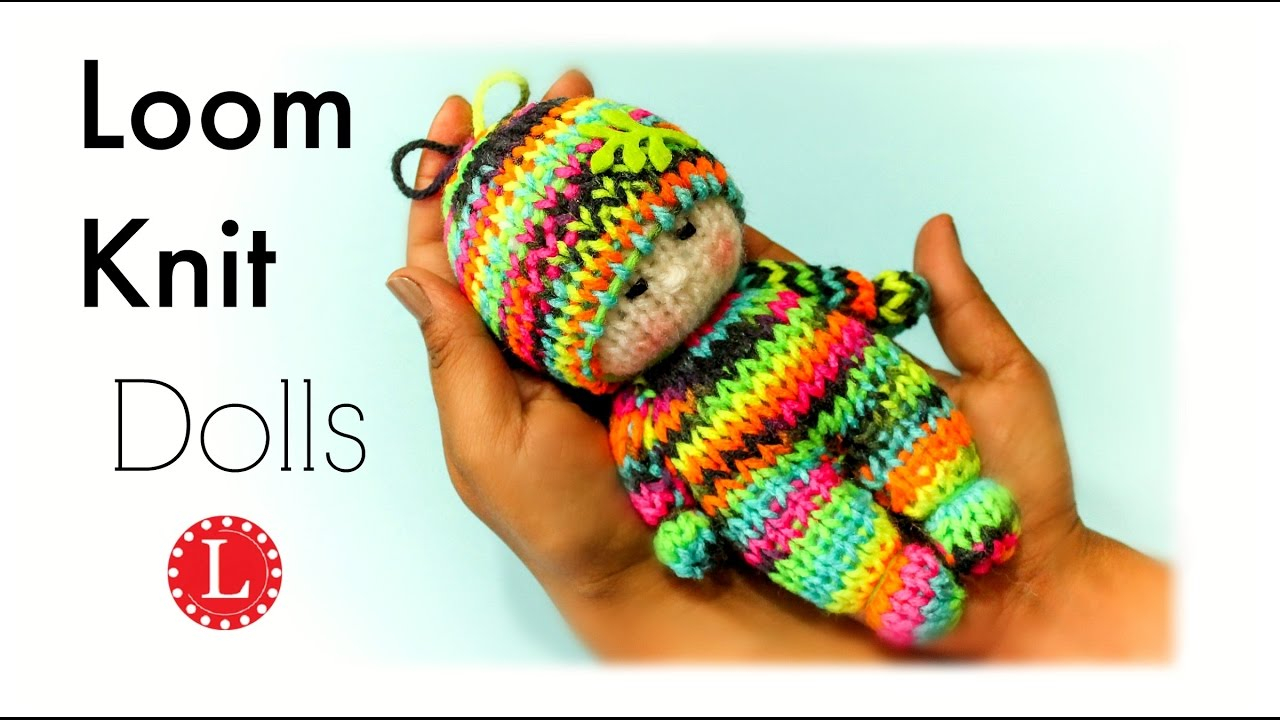 Free Knitting Patterns For Dolls Hats Loom Knitting Tiny Dolls Toys Round Loom Loomahat Telar Tricotin