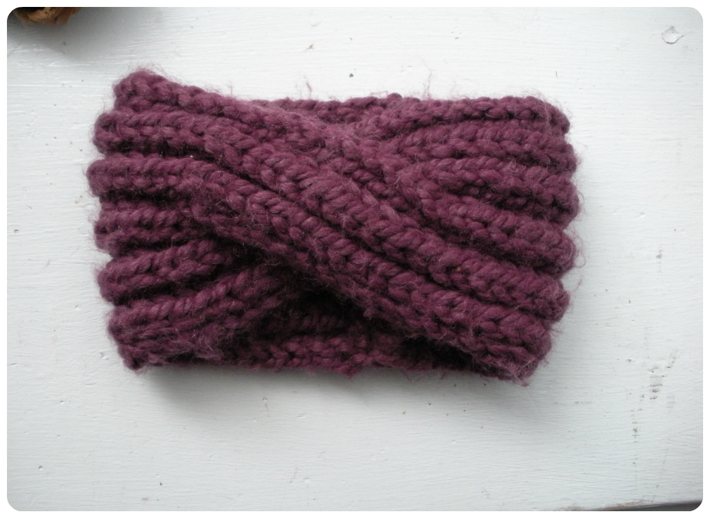 Free Knitting Patterns For Headbands Free Pattern Knit Turban Headband Vinaknits