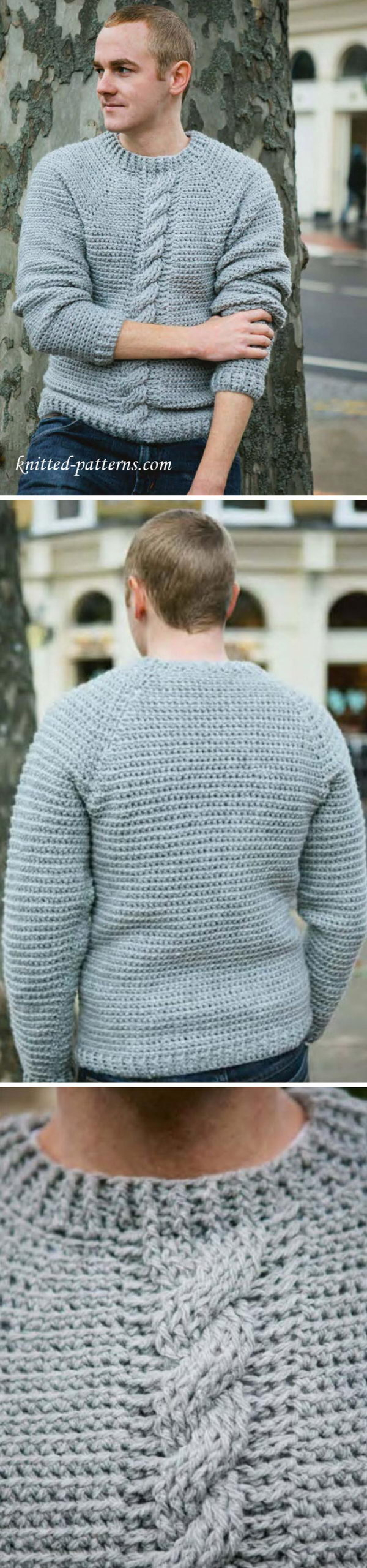 Free Knitting Patterns For Men's Sweaters 15 Crochet Men Sweater Patterns 2019