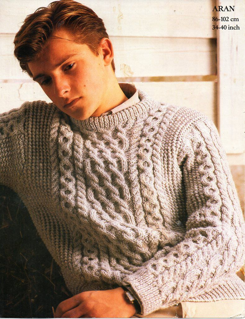 Free Knitting Patterns For Men's Sweaters Vintage Threadsnstitches