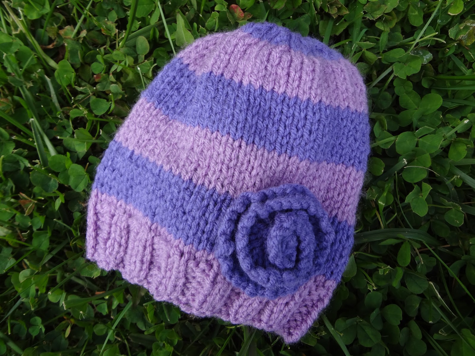 Free Knitting Patterns For Newborn Hats Fiber Flux Free Knitting Patternvery Violet Newborn Hat