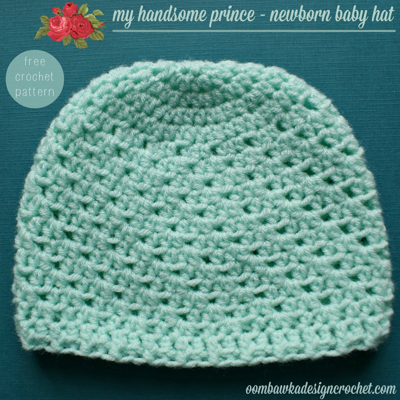 Free Knitting Patterns For Newborn Hats My Handsome Prince Newborn Ba Hat Pattern Oombawka Design Crochet