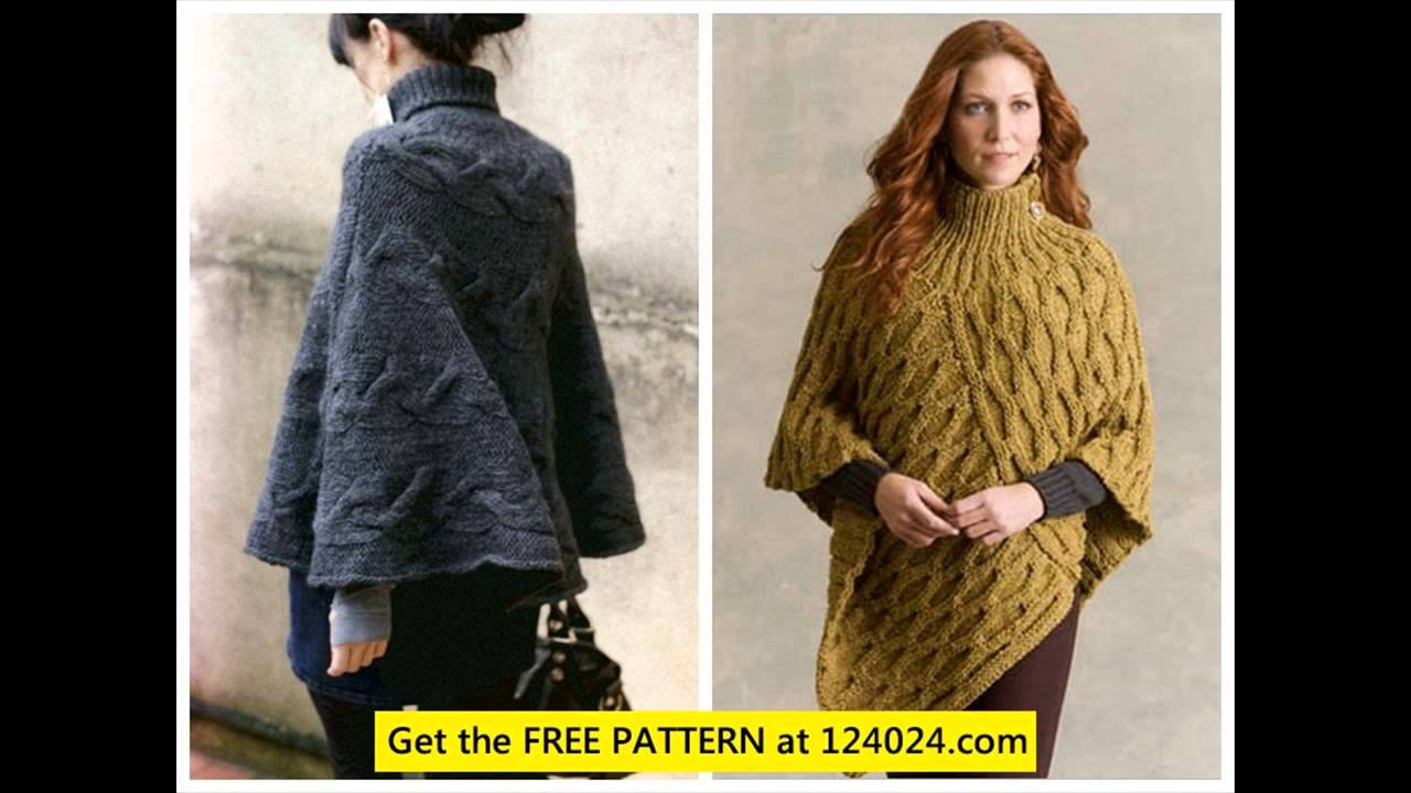 Free Knitting Patterns For Ponchos Or Capes Knit Ponchos Easy Knit Poncho Pattern