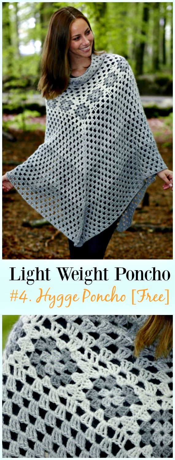 Free Knitting Patterns For Ponchos Or Capes Light Weight Spring Summer Poncho Free Crochet Patterns