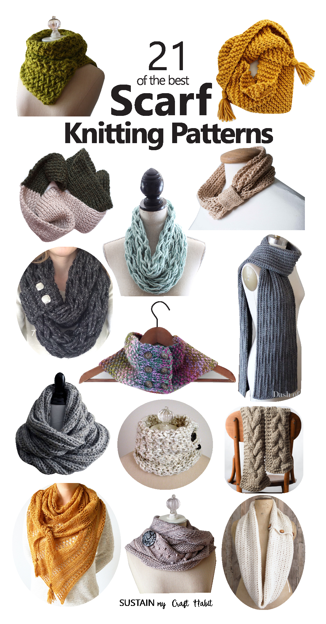Free Knitting Patterns For Shrugs And Wraps 21 Of The Best Scarf Knitting Patterns Sustain My Craft Habit