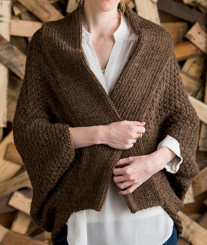 Free Knitting Patterns For Shrugs And Wraps Sweater Wrap Knitting Patterns In The Loop Knitting