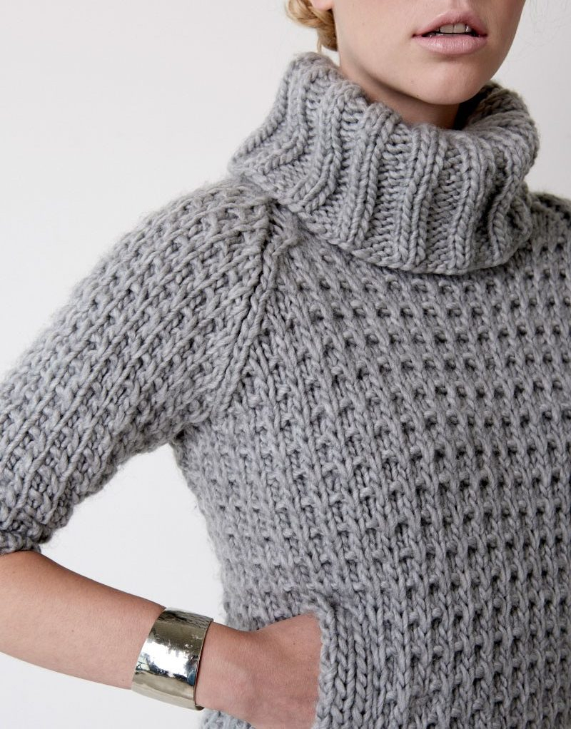 Free Knitting Patterns For Super Chunky Yarn Quick Sweater Knitting Patterns In The Loop Knitting