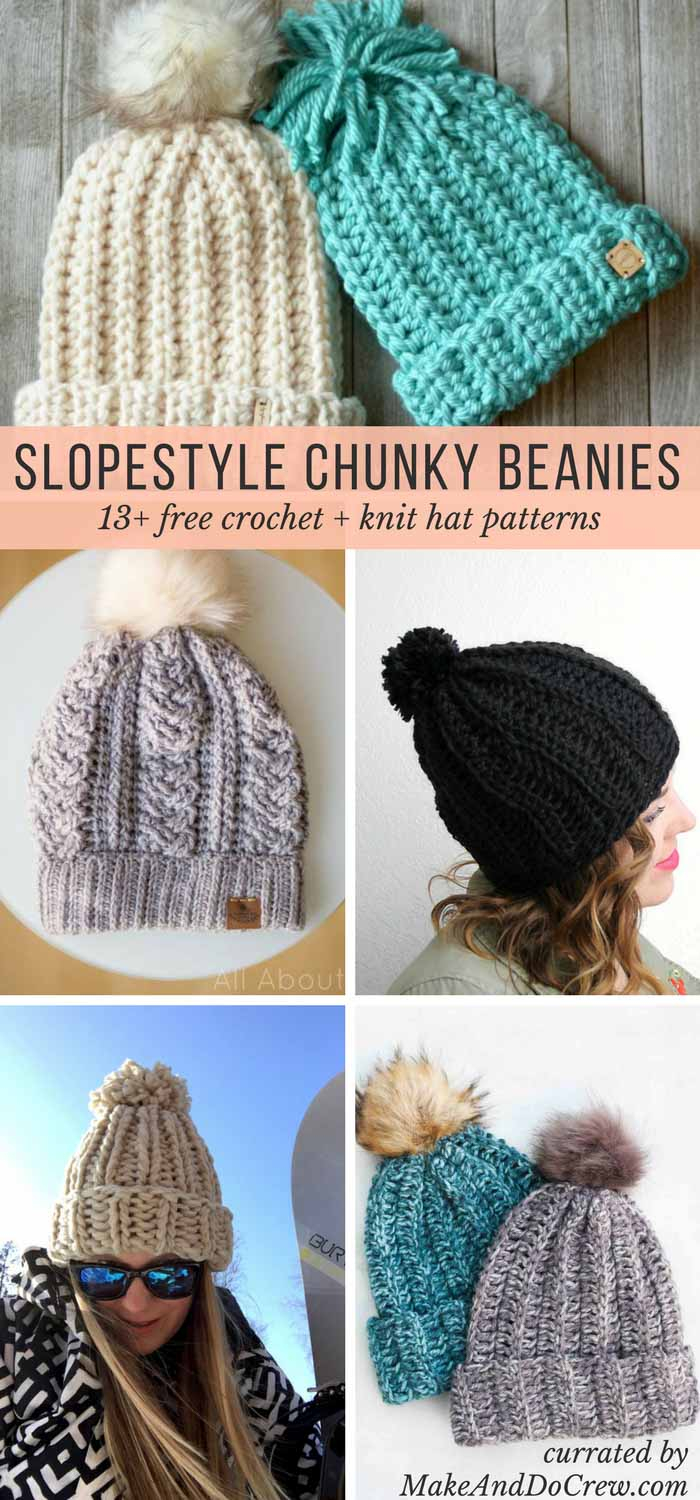 Free Knitting Patterns For Super Chunky Yarn Super Warm Mens Hat Knitting Patterns