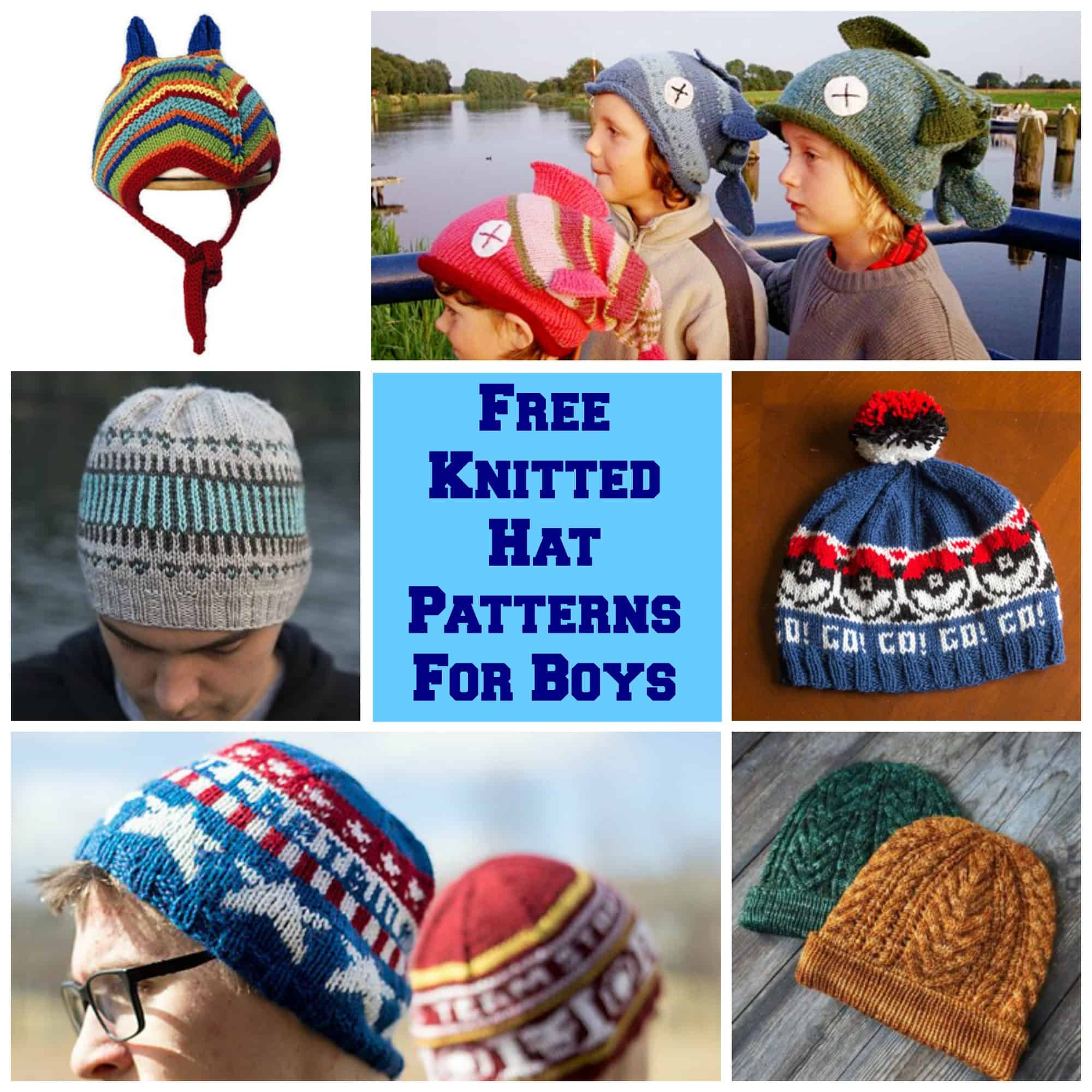 Free Knitting Patterns For Toques The Huge List Of Free Knitted Hat Patterns For Boys Little Miss Kate