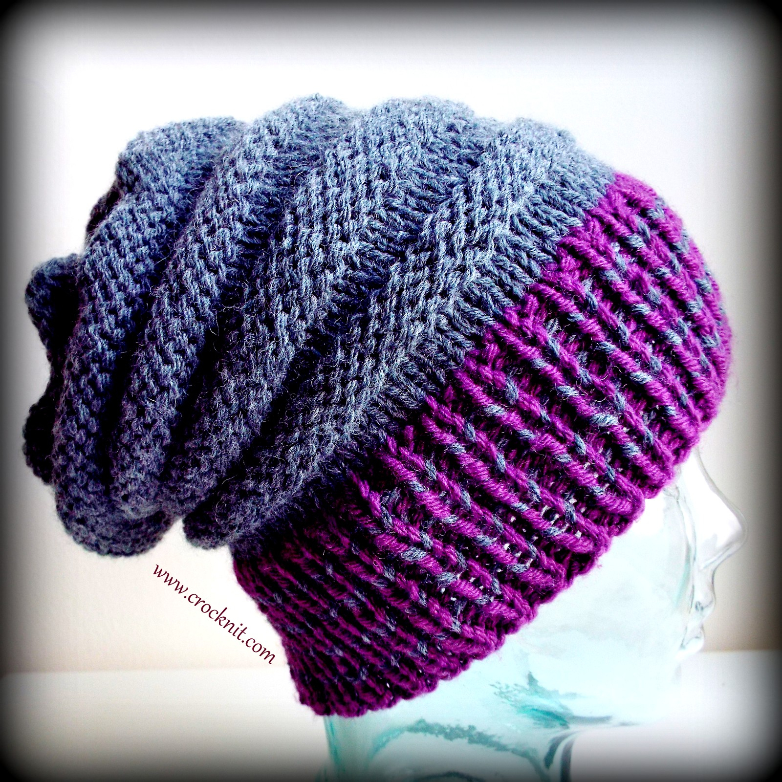 Free Knitting Slouchy Hat Patterns Microcknit Creations Buzz Buzz Knit Slouchy Hat