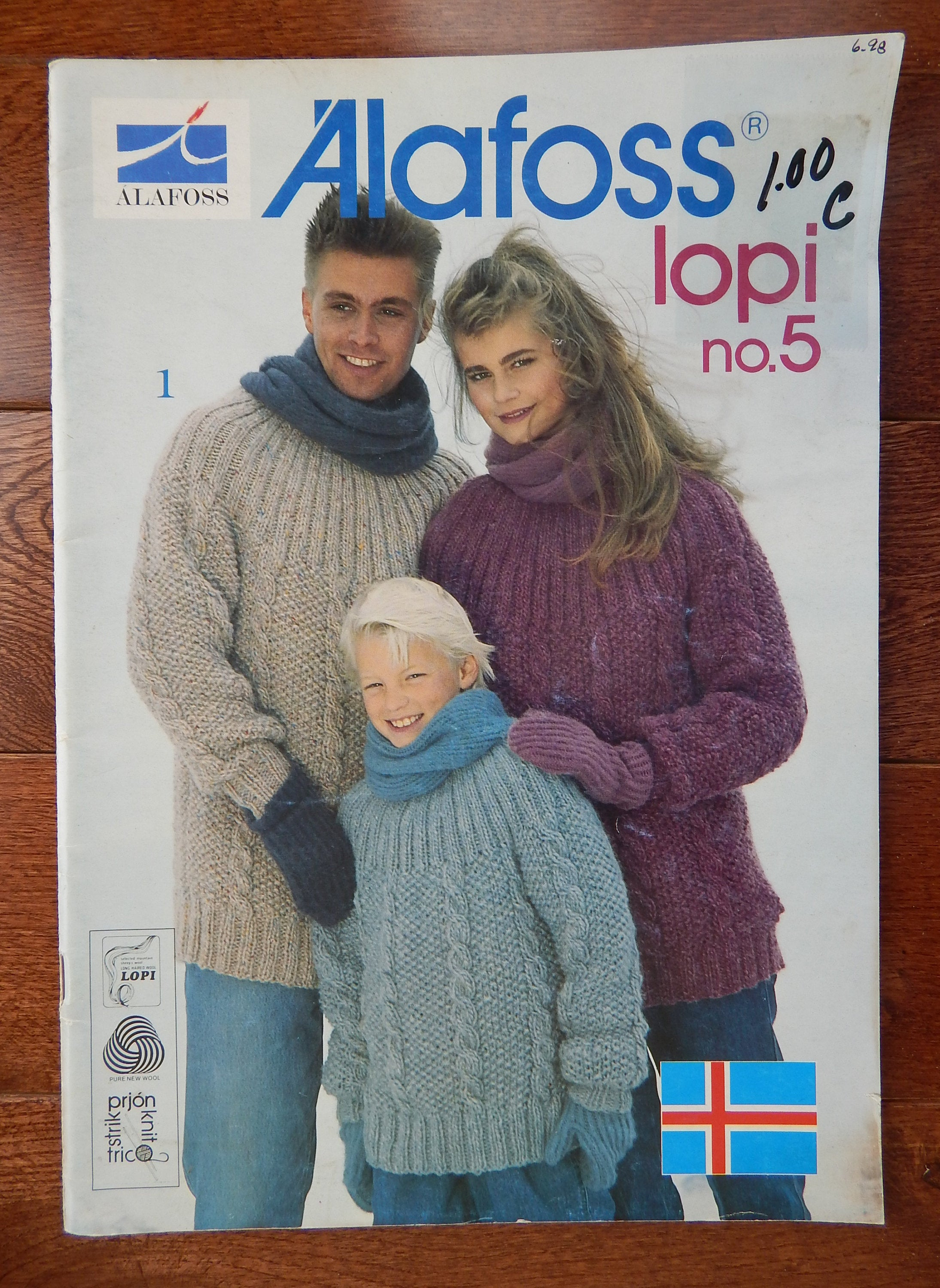 Free Lopi Knitting Patterns Alafoss Lopi No 5 Knitting Patterns Men Women Children Pullover Cardigan Sweater Vest Outerwear Sizes Vary Ski Fair Isles Cable