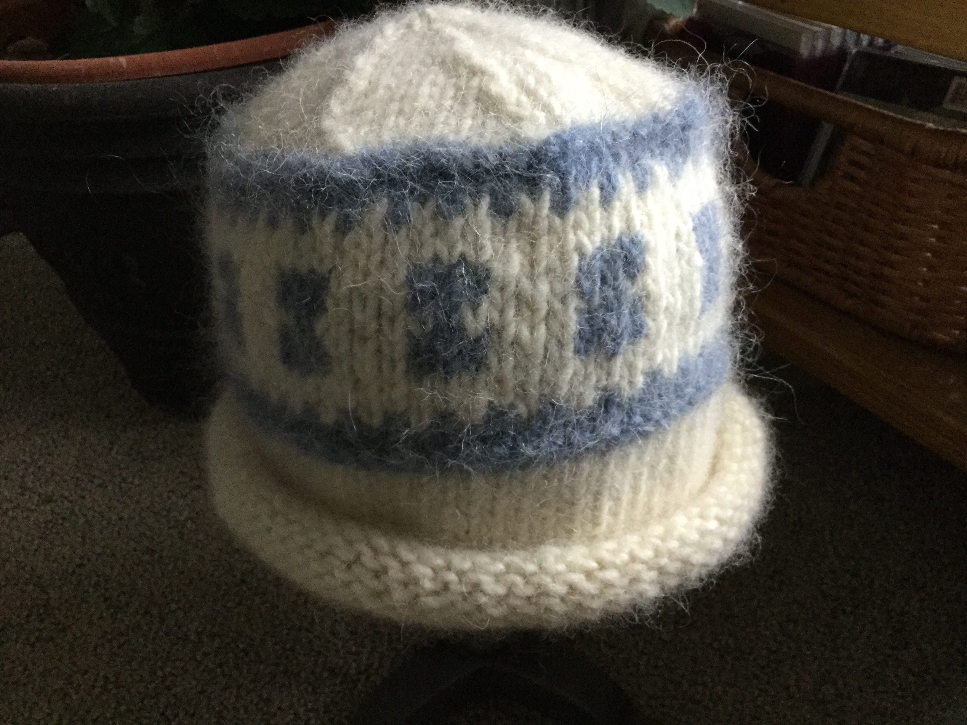 Free Lopi Knitting Patterns Free Hat Patternlopi White And Blue Felted Yet Another