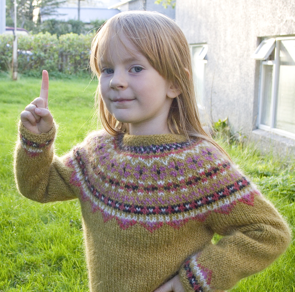 Free Lopi Knitting Patterns Free Knitting Pattern Fimma Icelandic Sweater Kids Sizes 4 6