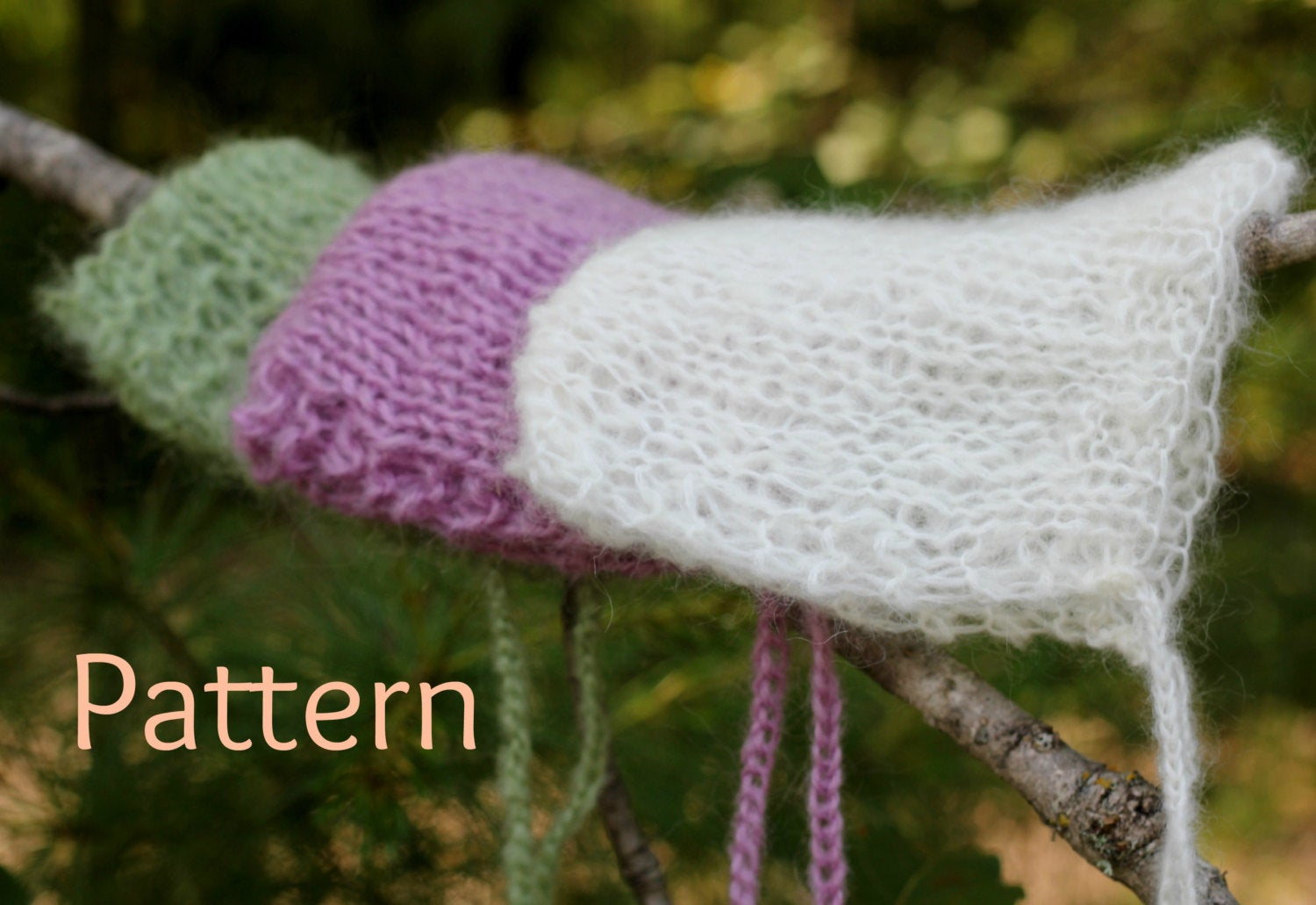 Free Newborn Knitting Patterns Knitting Pattern Newborn Lacy Ba Bonnet Mohair Photography Prop Instant Download