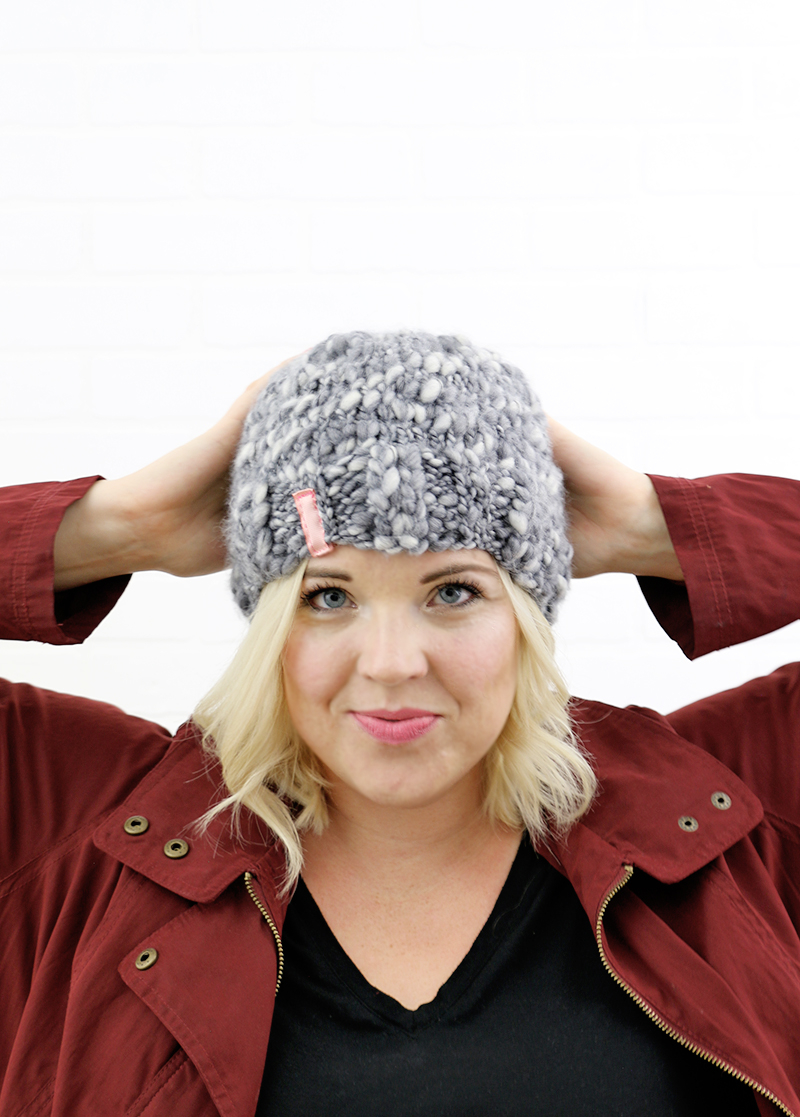 Free Patterns For Knitted Hats Simple Thick And Thin Knit Hat Free Pattern Persia Lou