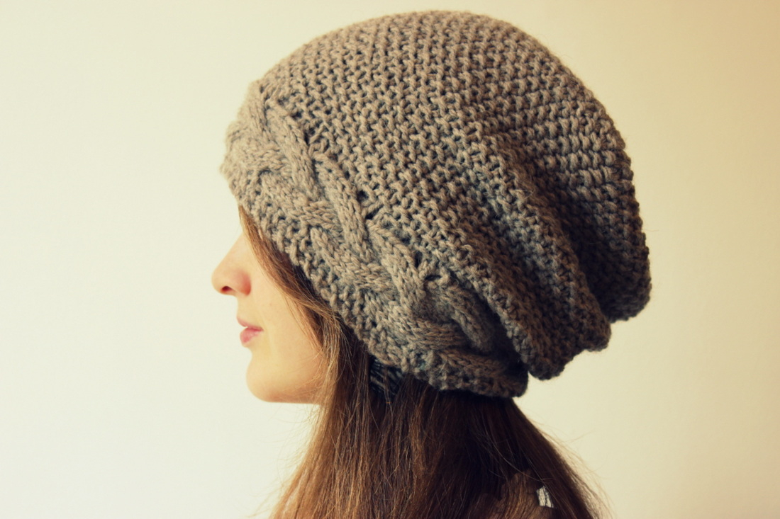 Free Patterns For Knitted Hats Slouchy Hat Knitting Patterns In The Loop Knitting