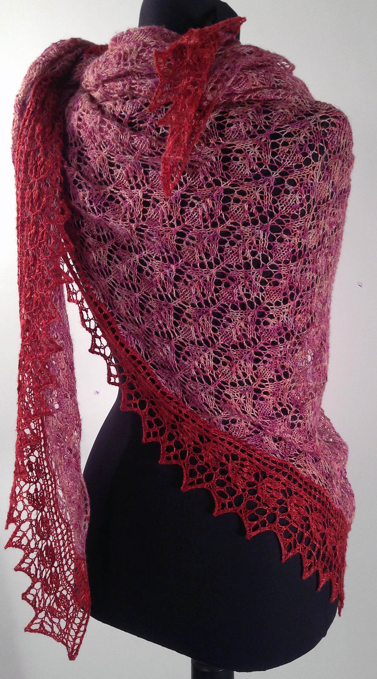 Free Patterns For Knitted Shawls Lace Shawl And Wrap Knitting Patterns In The Loop Knitting