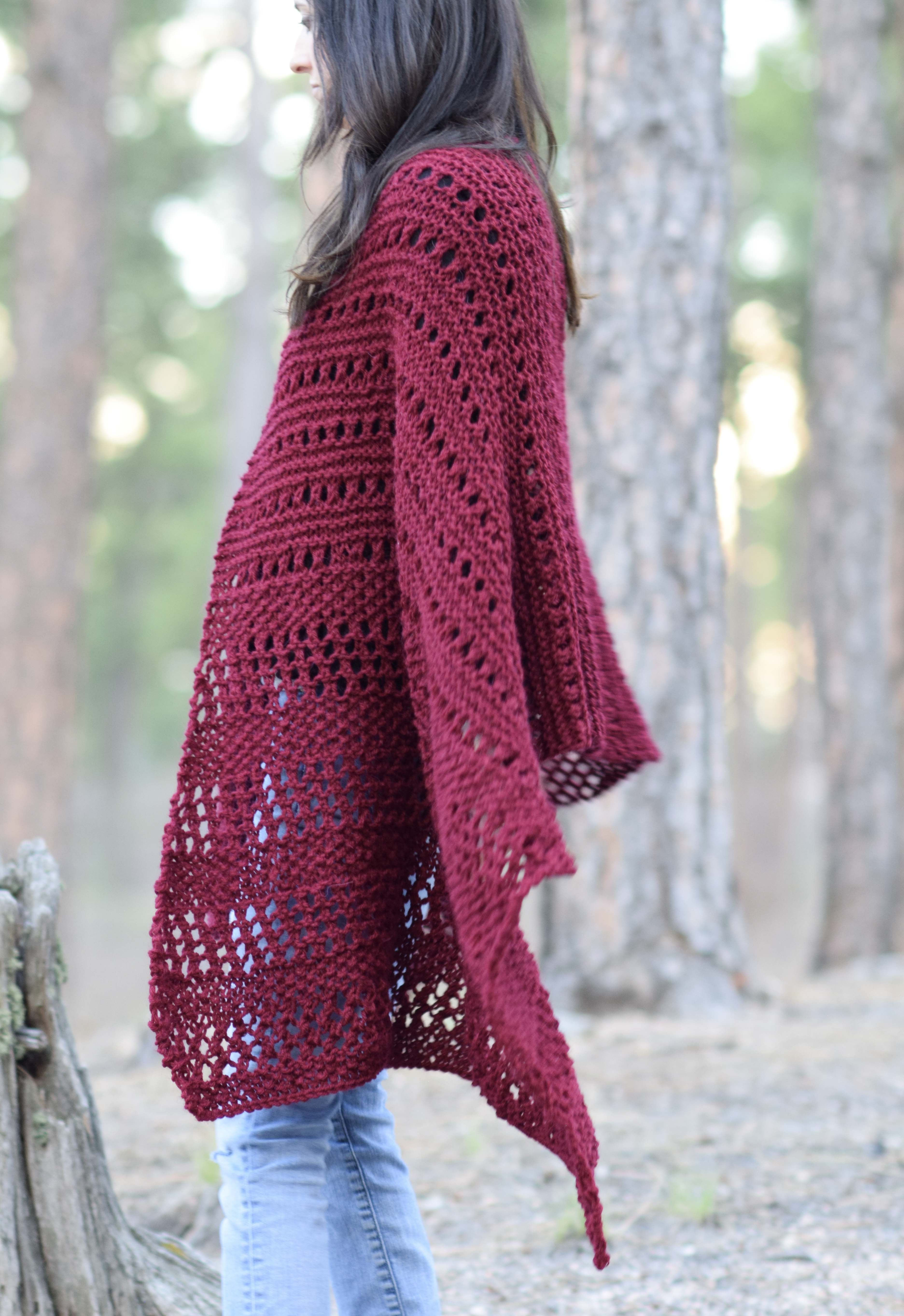 Free Patterns For Knitted Shawls Merlot Alpaca Wrap Shawl Knitting Pattern Mama In A Stitch