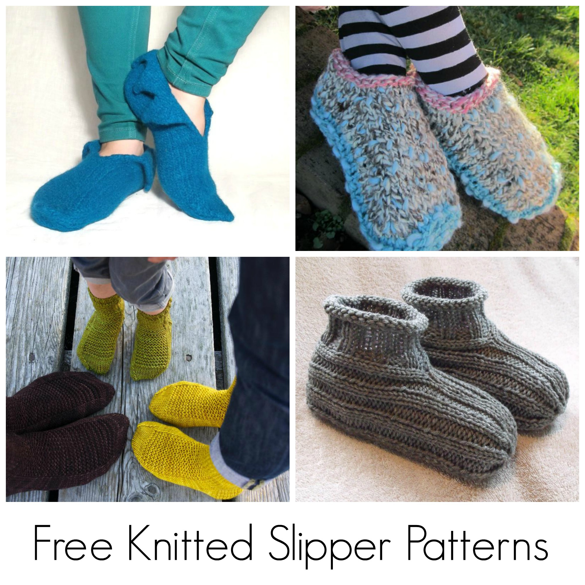Free Patterns For Knitted Slippers 10 Free Knitted Slipper Patterns