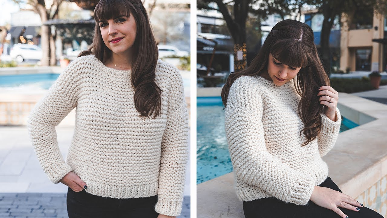 Free Plus Size Knitting Patterns Simple Knit Sweater Start To Finish