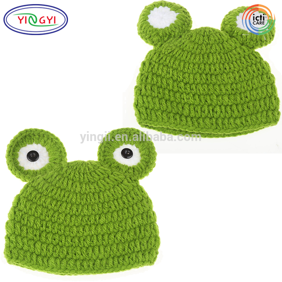 Frog Hat Knitting Pattern F371 Ba Animal Frog Prince Knitted Crochet Hat Caps Photography Prop Crochet Animal Patterns Hats Buy Crochet Animal Patterns Hatsphotography