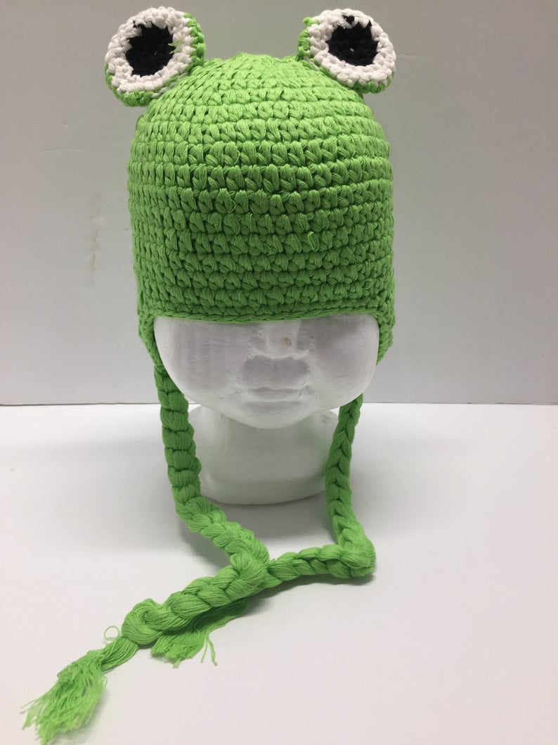 Frog Hat Knitting Pattern Frog Crochet Hat Frog Hat Knit Frog Hat Frog Costume Frog Halloween Costume Ba Frog Hat Kids Frog Hat Newborn Frog Hat