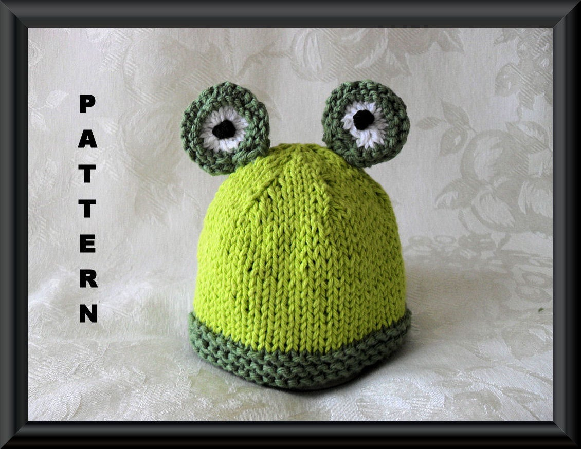Frog Hat Knitting Pattern Knitted Hat Pattern Ba Hat Pattern Bear Hat Pattern Frog Hat Pattern Newborn Hat Pattern Infantg Hat Pattern Frog And Teddy Bear