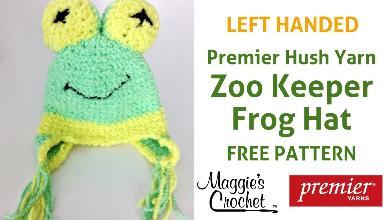 Frog Hat Knitting Pattern Zoo Keeper Frog Hat Free Crochet Pattern Left Handed