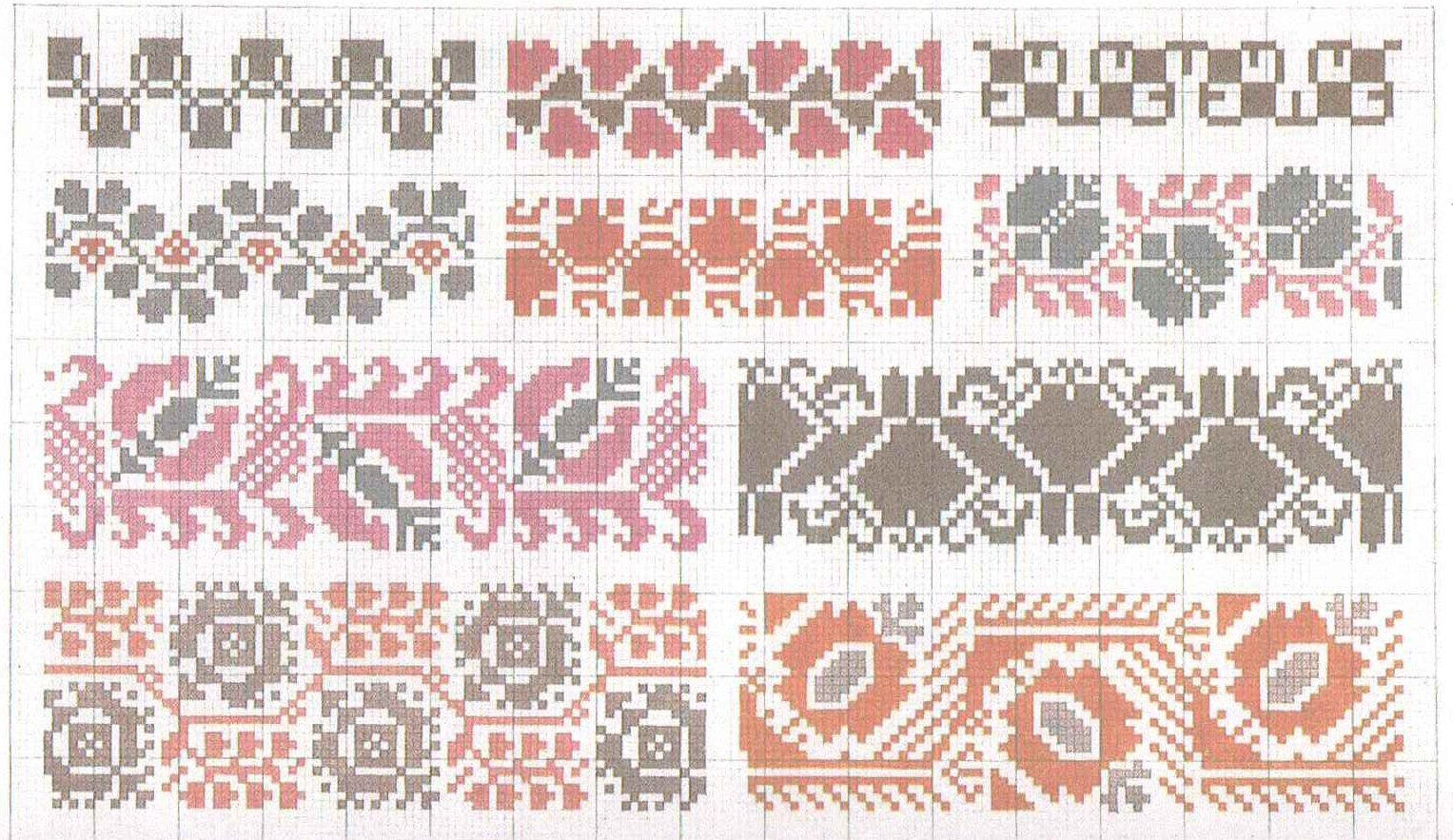 Graph Paper For Knitting Patterns Free Creative Patterns Motifs Adels Knit Craft