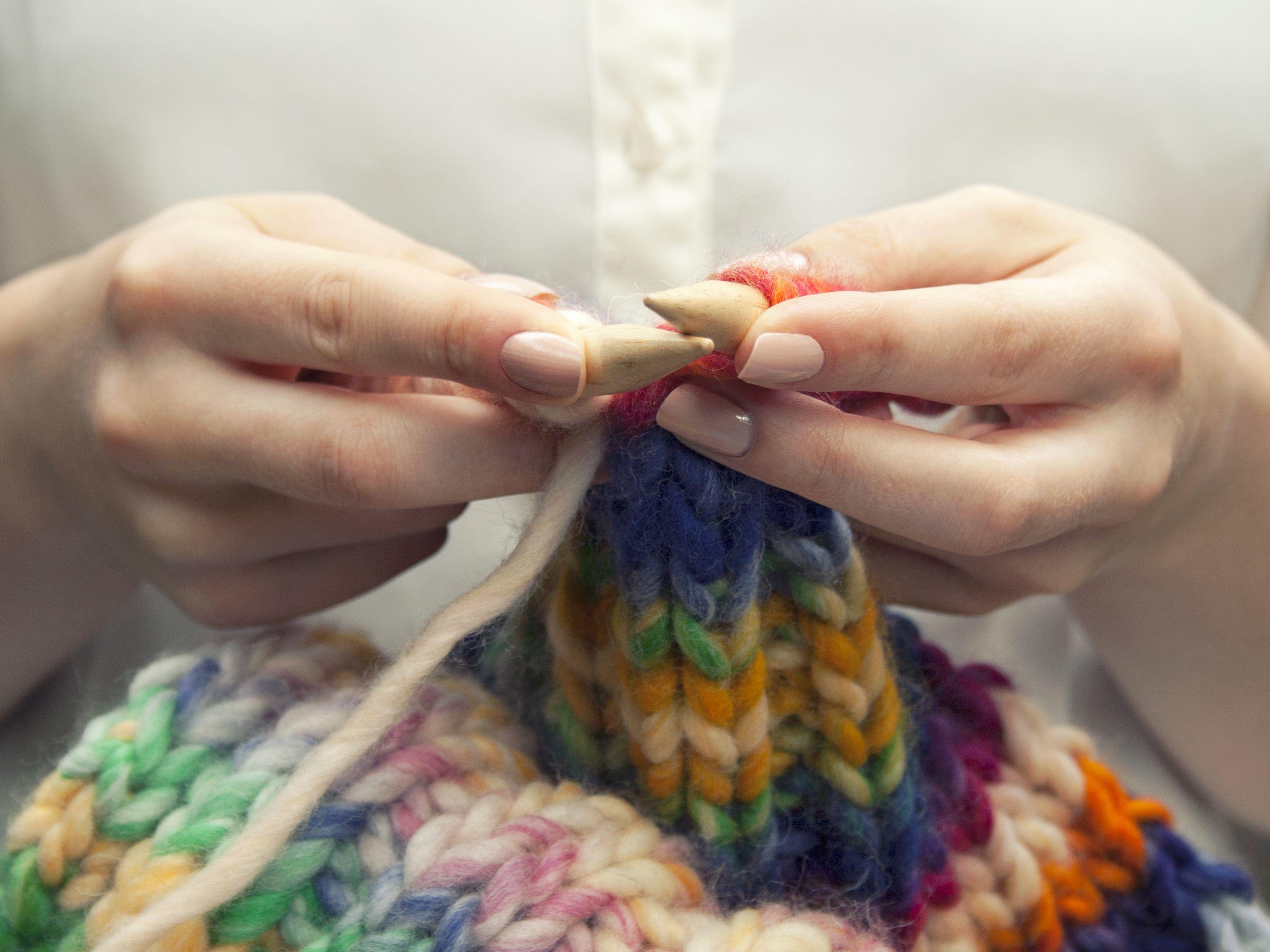 Hand Knit Scarf Pattern Bias Knit Scarf Free Knitting Pattern