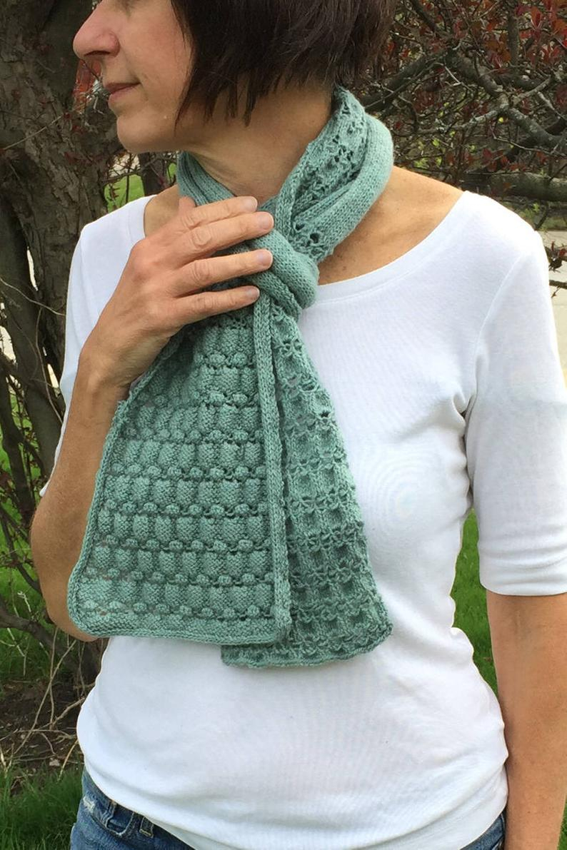 Hand Knit Scarf Pattern Hand Knit Scarf Knitting Pattern Textured Scarf Scarf To Knit Womens Scarf Pattern Stitch Scarf Reversible Scarf Knit Scarf Icord