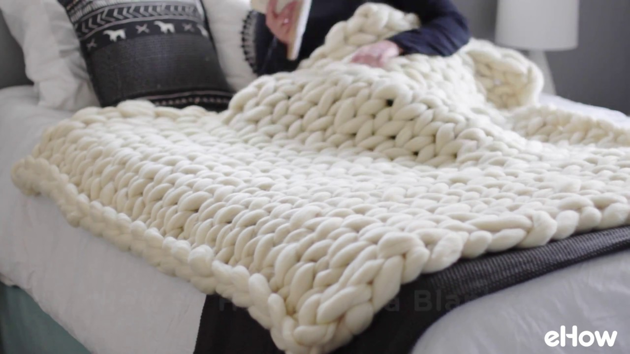 Hand Knitted Throw Patterns How To Hand Knit A Blanket