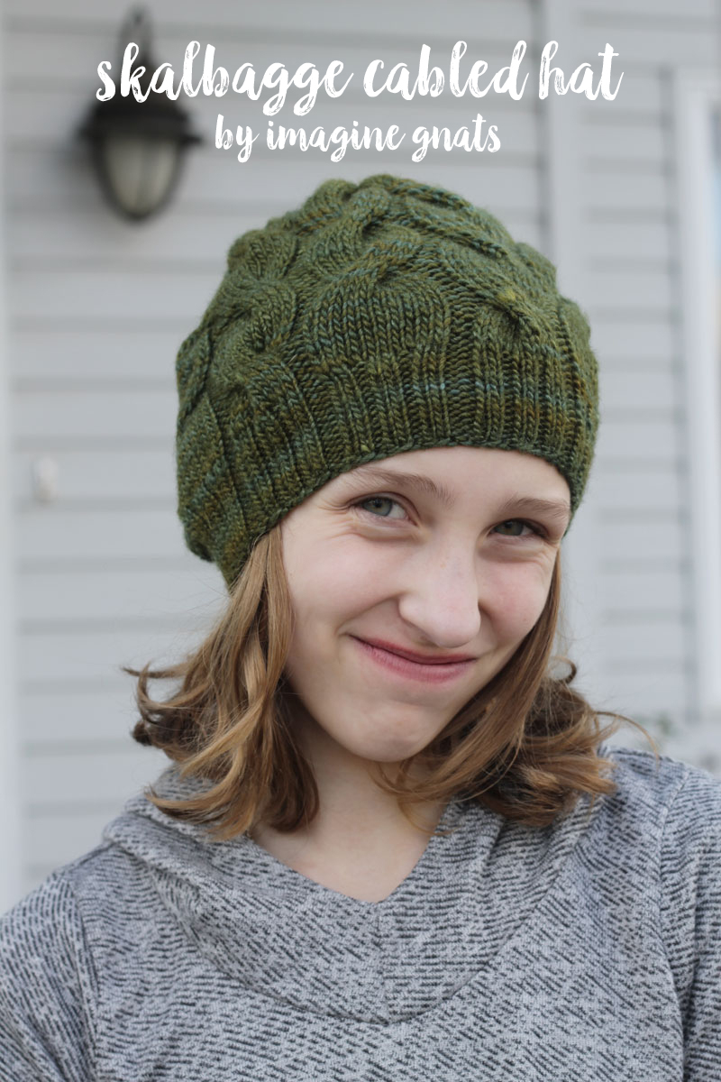 Hats To Knit Free Patterns Knitting Skalbagge Cabled Hat Free Pattern Imagine Gnats