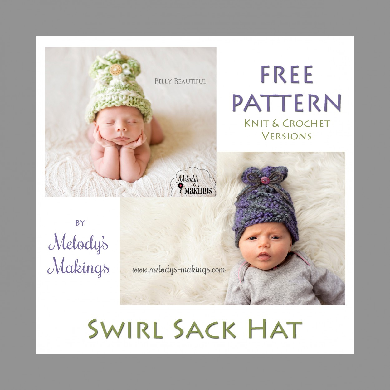 Hats To Knit Free Patterns Swirl Sack Hat Free Pattern Melodys Makings