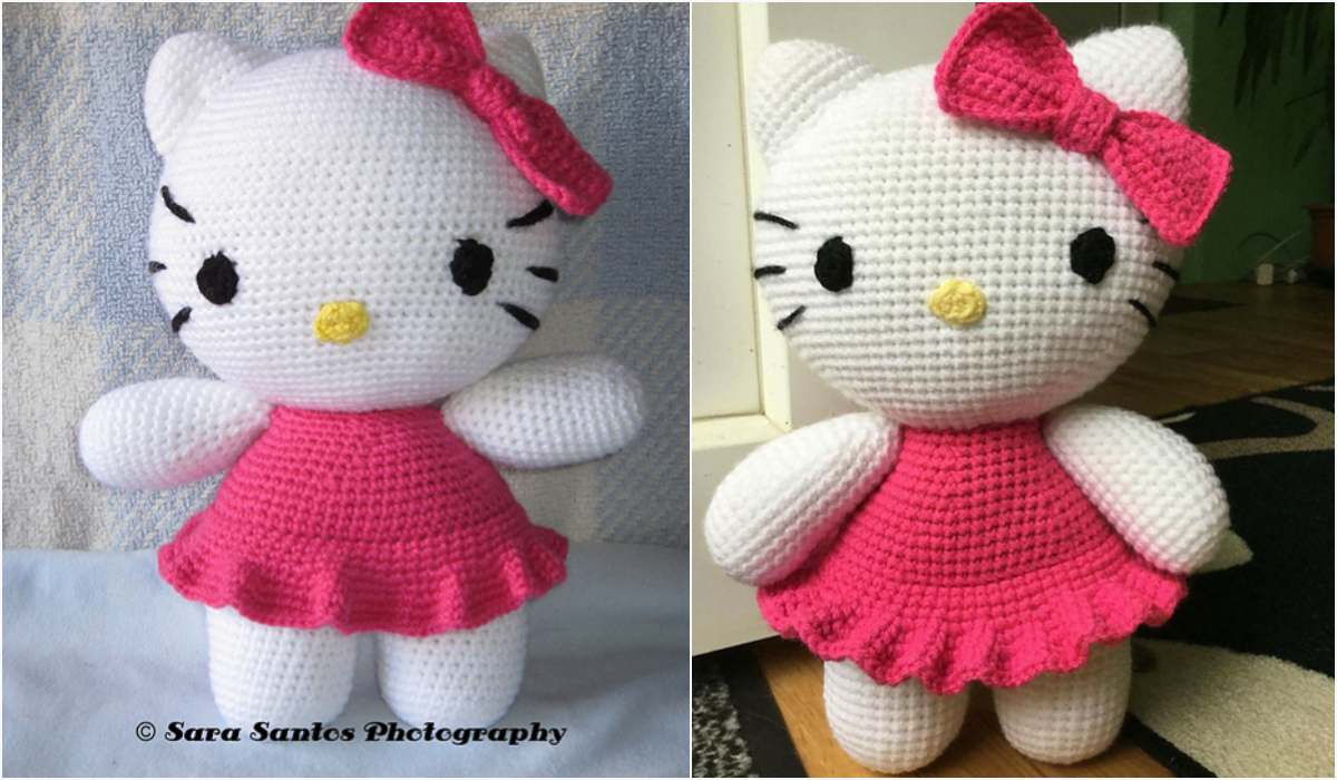 Hello Kitty Knitting Patterns Free 1 Big Hello Kitty Free Crochet Pattern Your Crochet