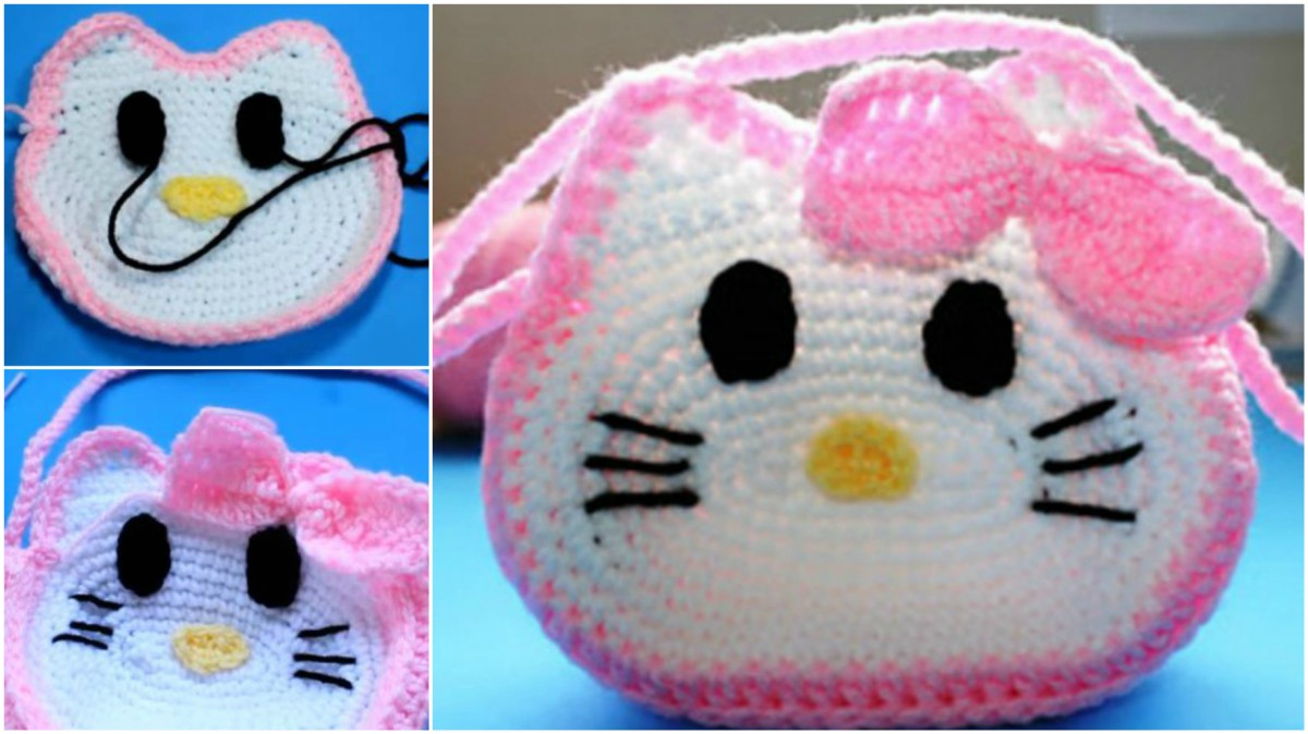 Hello Kitty Knitting Patterns Free Hello Kittys Bag Crochet Tutorial Free Styles Idea