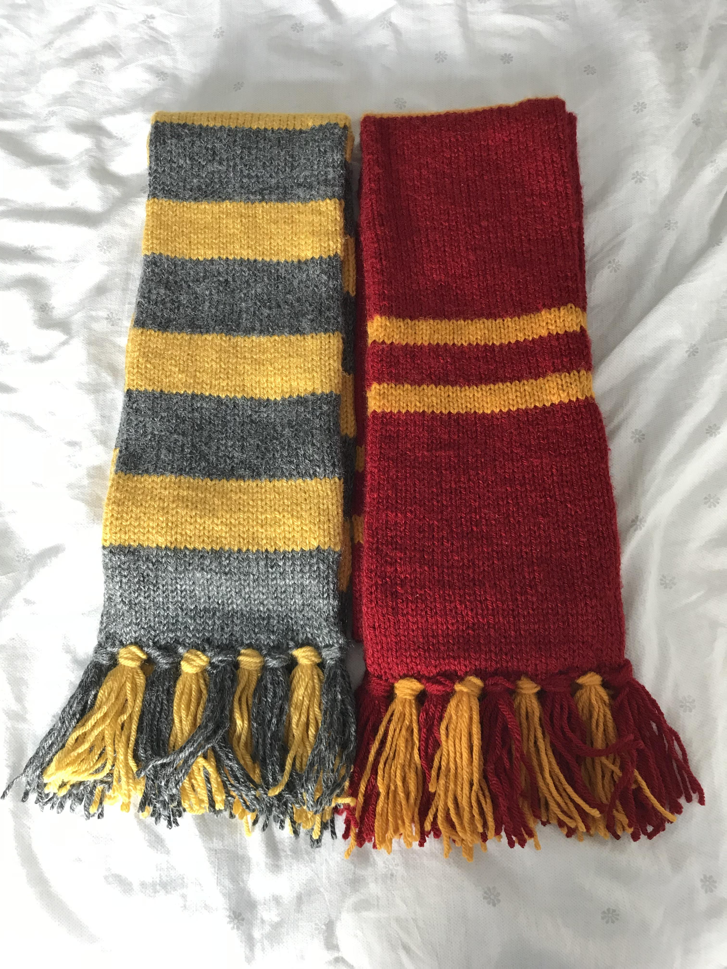 Hogwarts House Scarf Knitting Pattern Hogwarts House Scarves Knitting