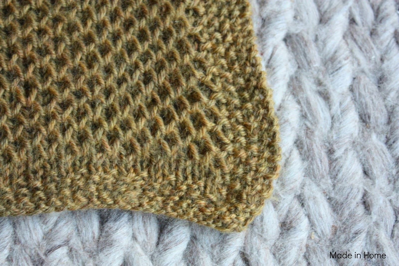 Honeycomb Knitting Stitch Pattern Made In Home Study Of Honeycomb Knitting