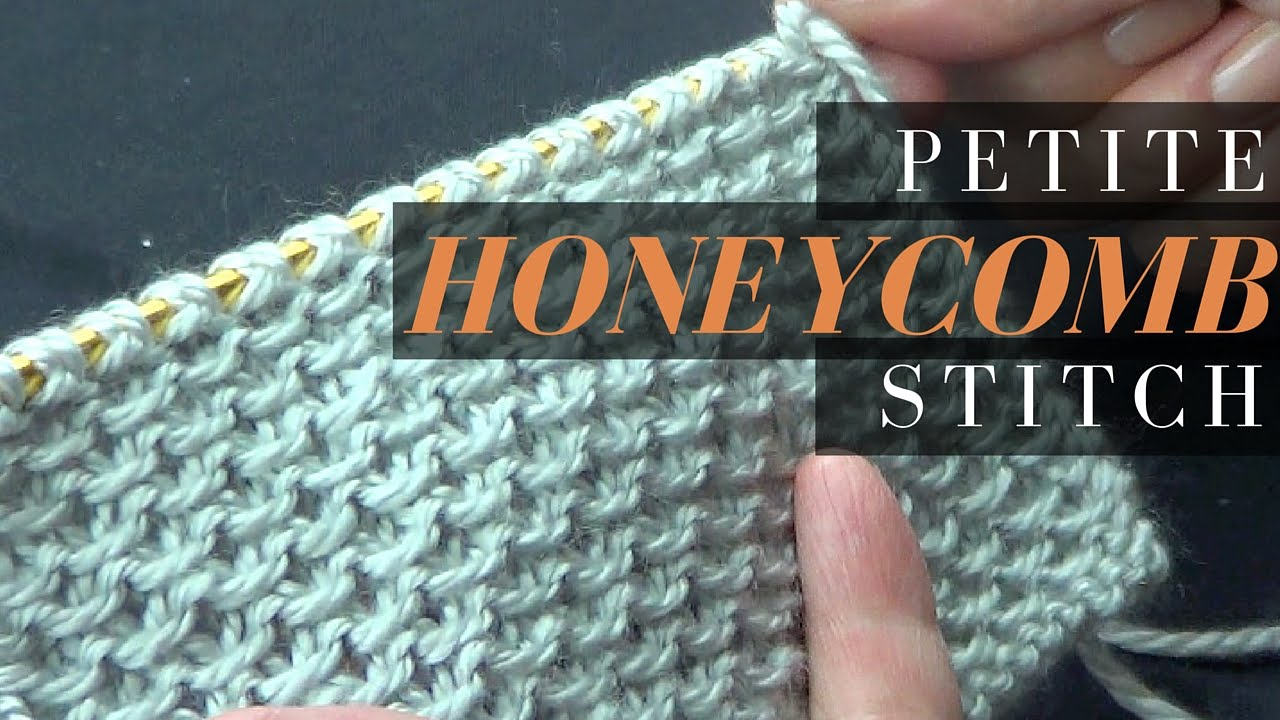 Honeycomb Knitting Stitch Pattern Petite Honeycomb Stitch Knitting Stitch