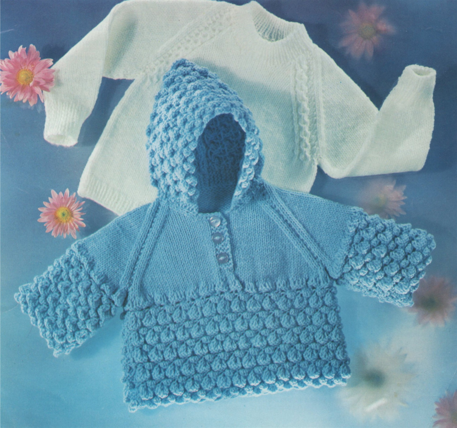 Hooded Jumper Knitting Pattern Babies Jumper And Hooded Sweater Knitting Pattern Pdf Boys Or Girls Hoodie Sweater 19 20 Inches White Jumper 18 20 And 22 Inch Chest