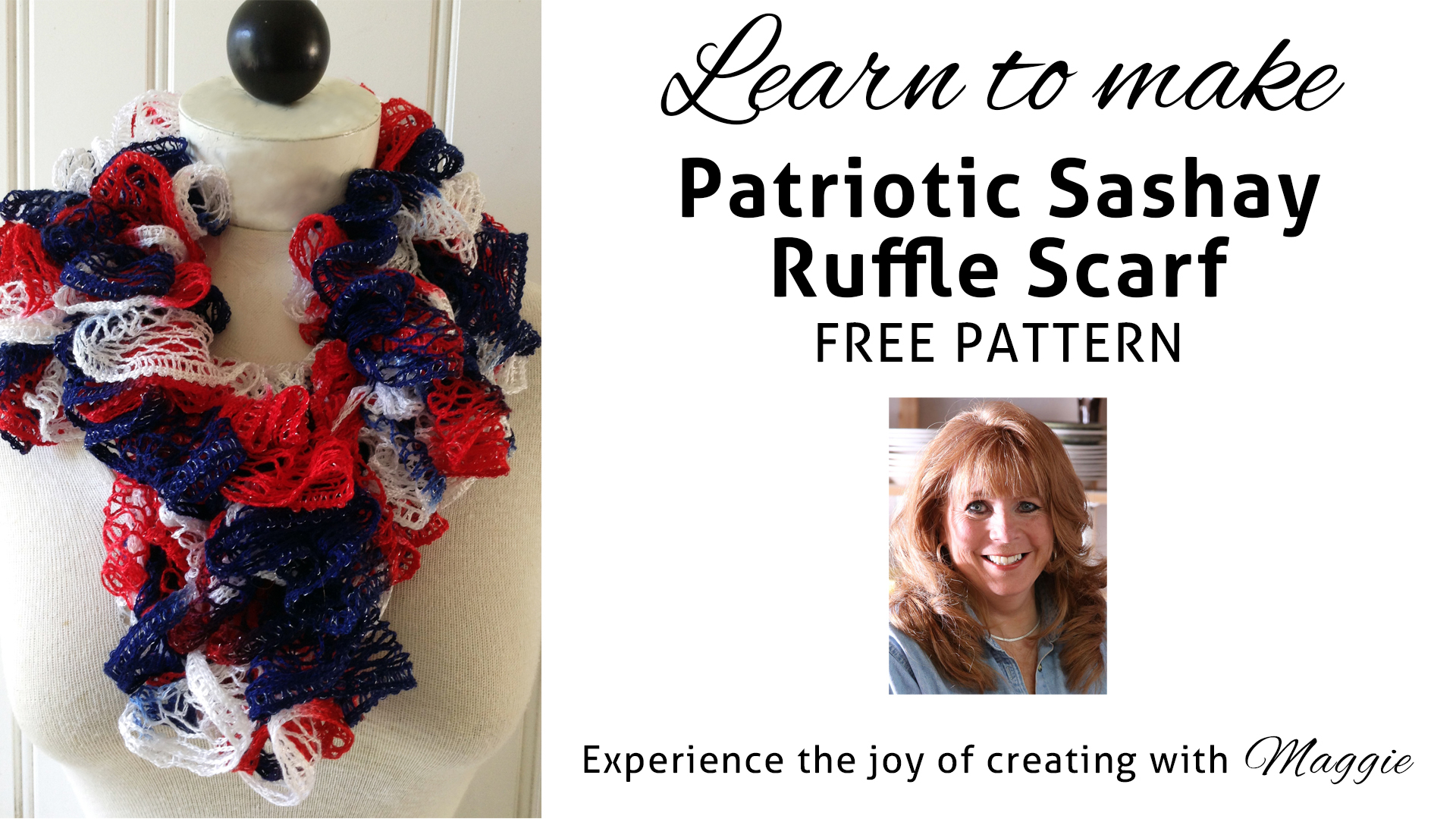 How To Knit A Ruffle Scarf Free Pattern Patriotic Ruffled Scarf Free Crochet Pattern