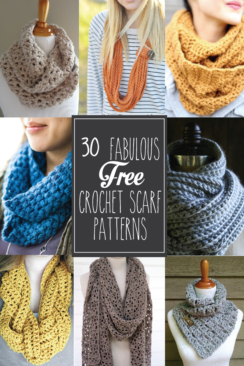 Infinity Scarf Knitting Pattern Chunky Free 30 Fabulous And Free Crochet Scarf Patterns
