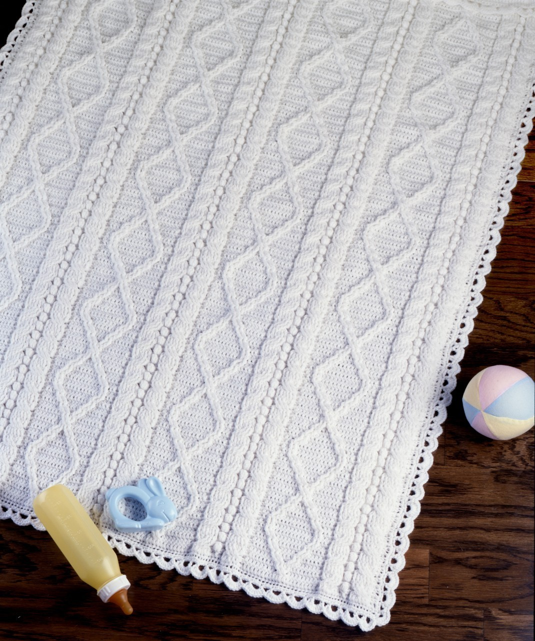 Irish Knit Baby Blanket Pattern Aran Ba Afghans To Crochet Ebook