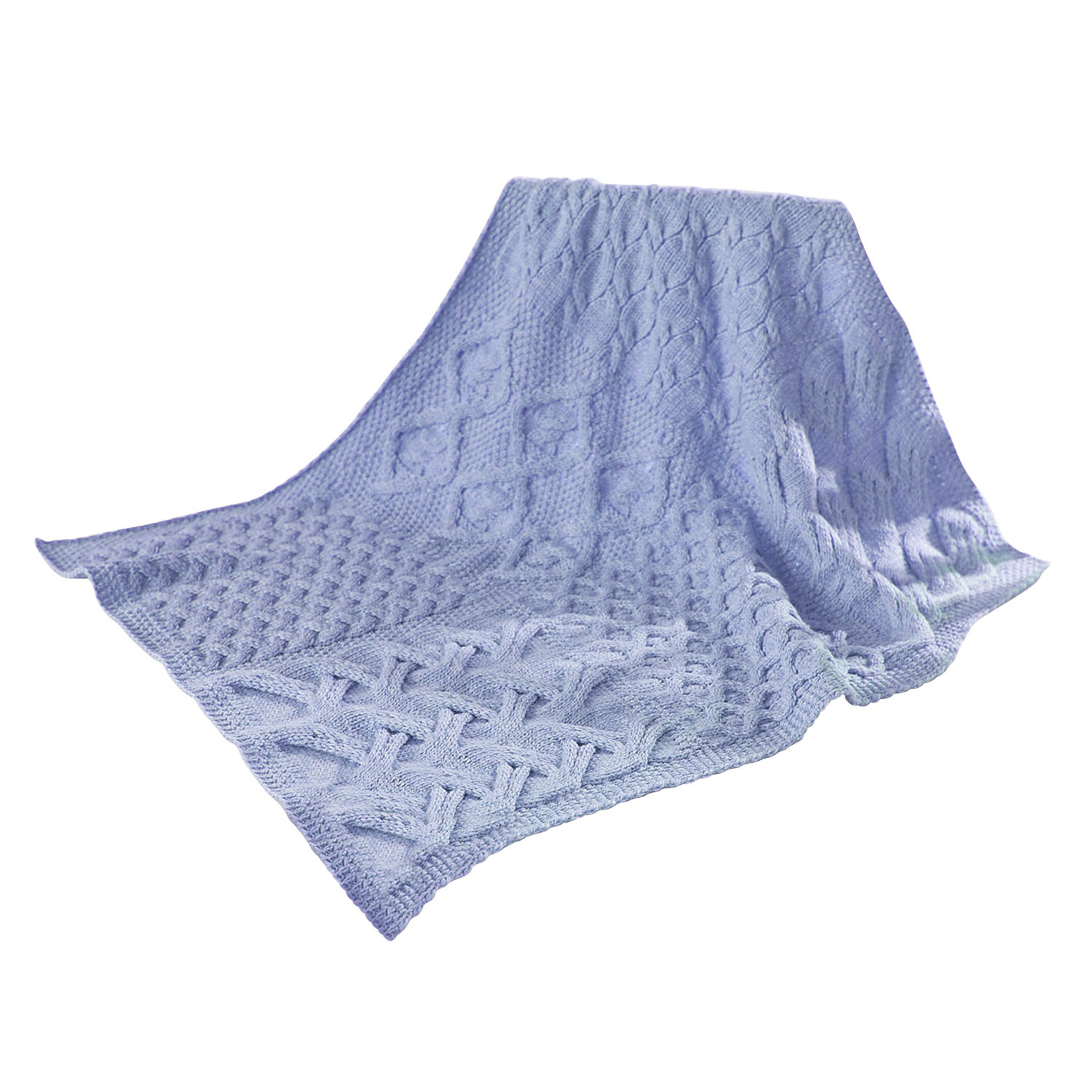 Irish Knit Baby Blanket Pattern Aran Woollen Mills Irish Merino Wool Ba Blanket Sampler Blankie Knit In Ireland Blue