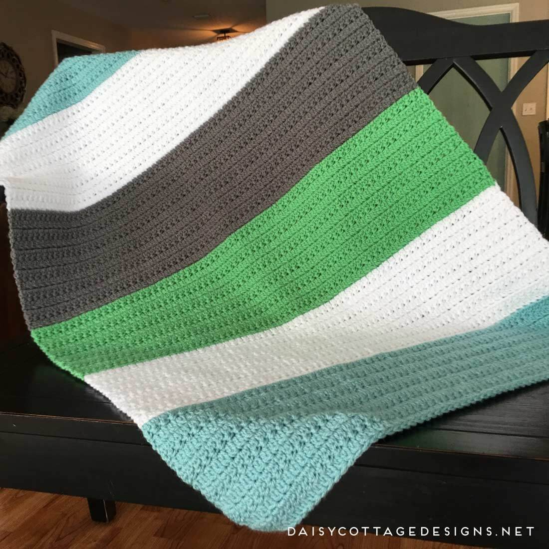 Irish Knit Baby Blanket Pattern Crochet Ba Blanket From Daisy Cottage Designs