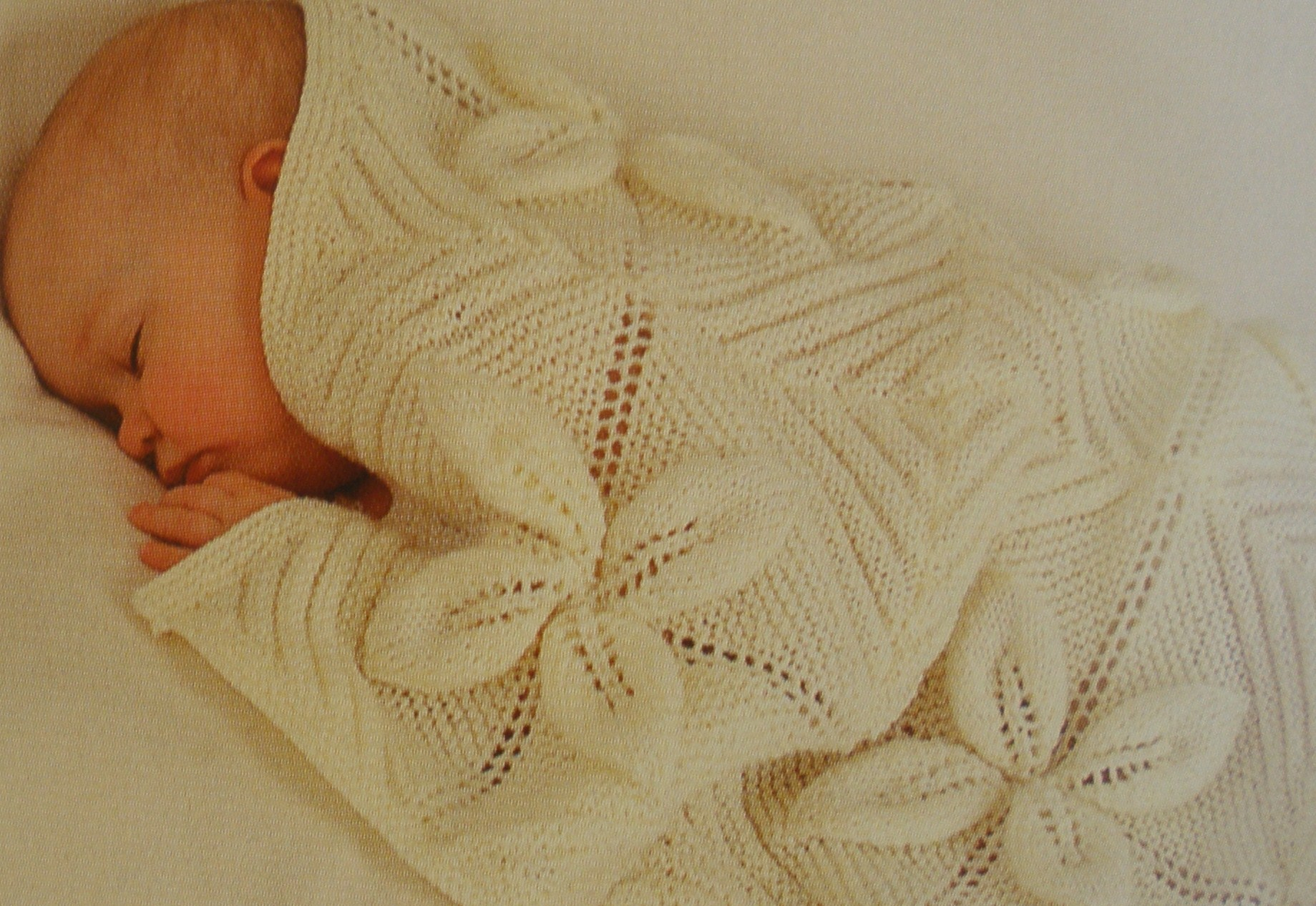Irish Knit Baby Blanket Pattern Leaf Square Ba Blanket