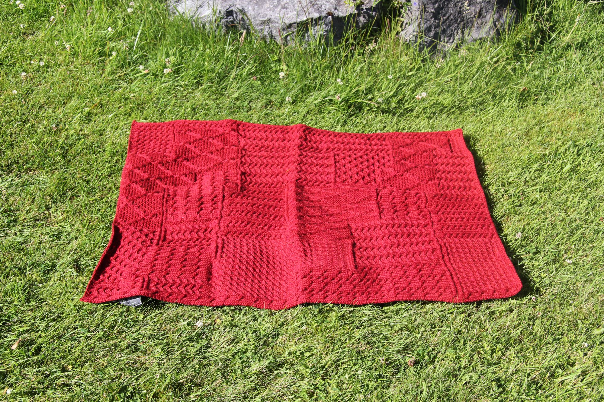 Irish Knit Baby Blanket Pattern Soft Aran Knit Ba Blankets