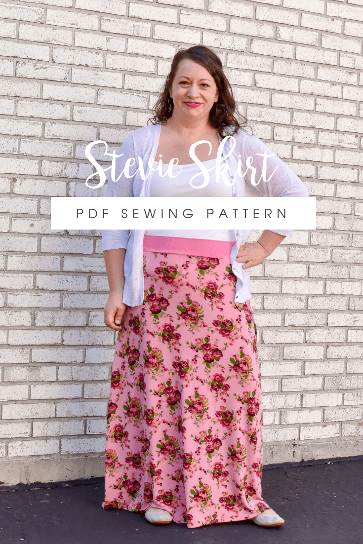 Jersey Knit Skirt Pattern The Stevie A Ladies Jersey Skirt Sewing Pattern